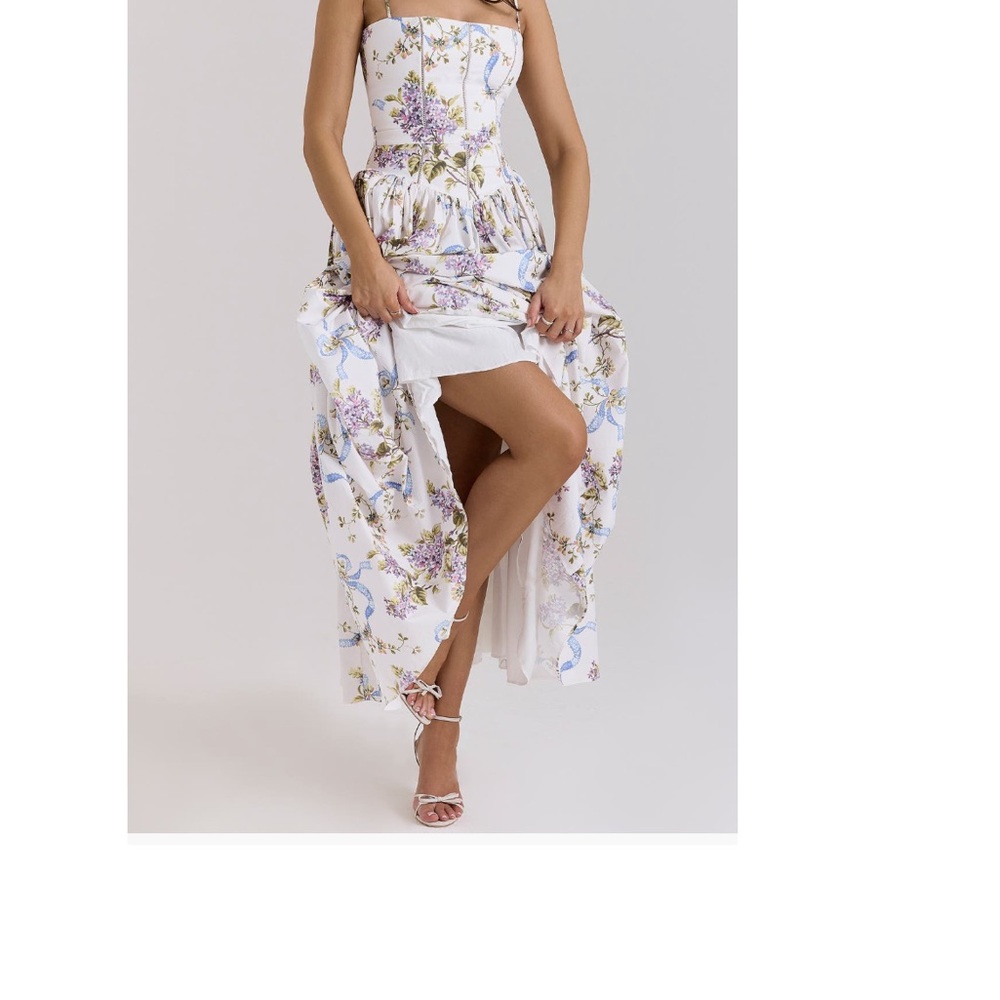 HOUSE OF CB Ysabella Floral Maxi Sundress – XS (A/C Cup) - Picture 5 of 8